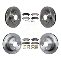 Front Rear Disc Brake Rotors And Semi-Metallic Pads Kit For Chevrolet S10 Blazer GMC Sonoma Jimmy Oldsmobile Bravada Isuzu Hombre K8F-100725