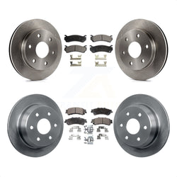 Front Rear Disc Brake Rotors And Semi-Metallic Pads Kit For Chevrolet Silverado 1500 GMC Sierra Classic Suburban Tahoe Astro Yukon XL Safari K8F-100730
