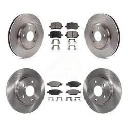 Front Rear Disc Brake Rotors And Semi-Metallic Pads Kit For Chevrolet Cobalt Saturn Ion HHR Malibu Pontiac G6 Pursuit K8F-100760