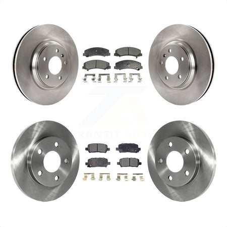 Front Rear Disc Brake Rotors And Semi-Metallic Pads Kit For Chevrolet Impala Limited K8F-100785 by Transit Auto