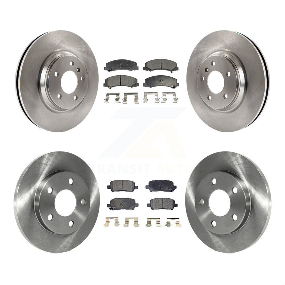 Front Rear Disc Brake Rotors And Semi-Metallic Pads Kit For Chevrolet Impala Limited K8F-100785 by Transit Auto