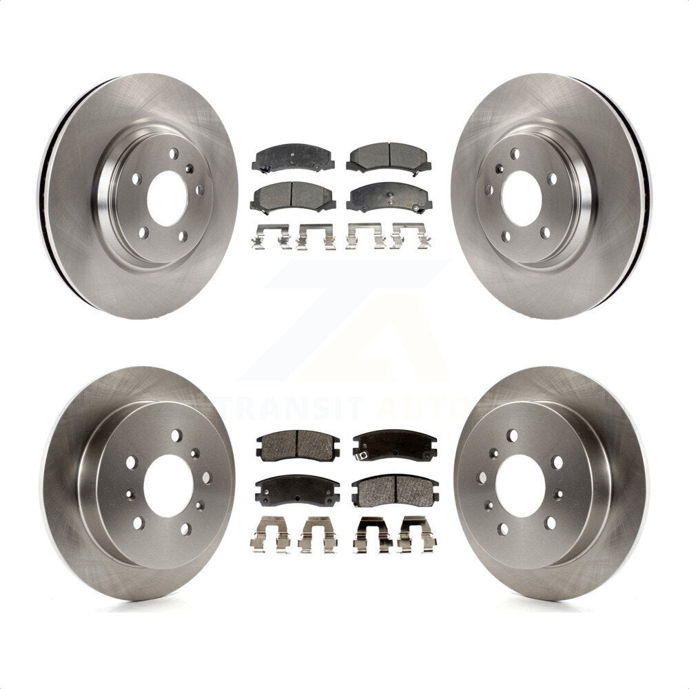 Front Rear Disc Brake Rotors And Semi-Metallic Pads Kit For Buick LaCrosse Allure K8F-100786 by Transit Auto