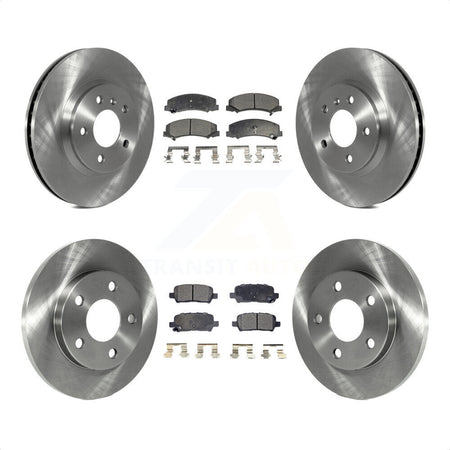 Front Rear Disc Brake Rotors And Semi-Metallic Pads Kit For Chevrolet Impala Limited K8F-100787 by Transit Auto