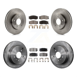 Front Rear Disc Brake Rotors And Semi-Metallic Pads Kit For Chevrolet Equinox Saturn Vue Captiva Sport Pontiac Torrent Suzuki XL-7 K8F-100792
