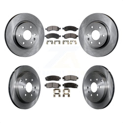 Front Rear Disc Brake Rotors And Semi-Metallic Pads Kit For Chevrolet Traverse GMC Acadia Buick Enclave Saturn Outlook Limited K8F-100796