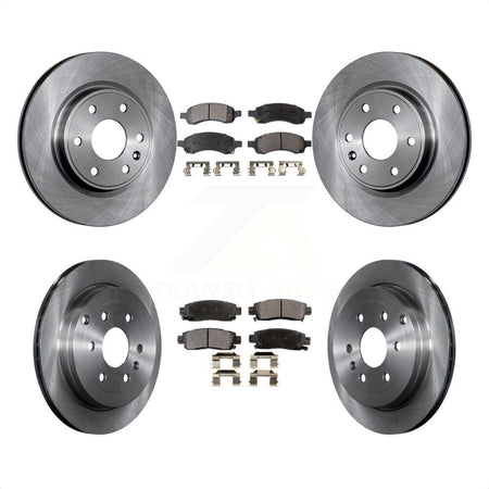 Front Rear Disc Brake Rotors And Semi-Metallic Pads Kit For Chevrolet Traverse GMC Acadia Buick Enclave Saturn Outlook Limited K8F-100796 by Transit Auto