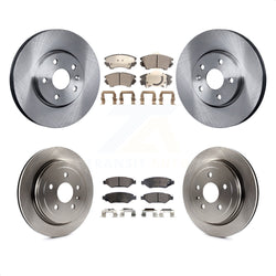 Front Rear Disc Brake Rotors And Semi-Metallic Pads Kit For 2010-2015 Chevrolet Camaro LT LS K8F-100816