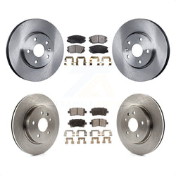 Front Rear Disc Brake Rotors And Semi-Metallic Pads Kit For Chevrolet Malibu Impala Buick LaCrosse Limited Allure K8F-100818