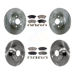 Front Rear Disc Brake Rotors And Semi-Metallic Pads Kit For Chevrolet Cruze Sonic Limited K8F-100823