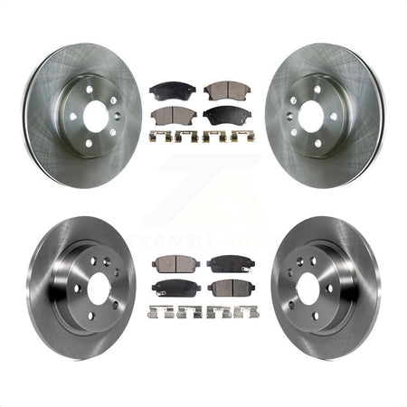 Front Rear Disc Brake Rotors And Semi-Metallic Pads Kit For Chevrolet Cruze Sonic Limited K8F-100823 by Transit Auto