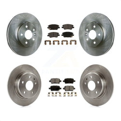 Front Rear Disc Brake Rotors And Semi-Metallic Pads Kit For Chevrolet Cruze Volt Bolt EV EUV K8F-100826