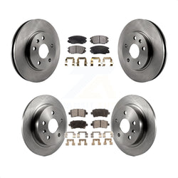 Front Rear Disc Brake Rotors And Semi-Metallic Pads Kit For Chevrolet Malibu Limited K8F-100828