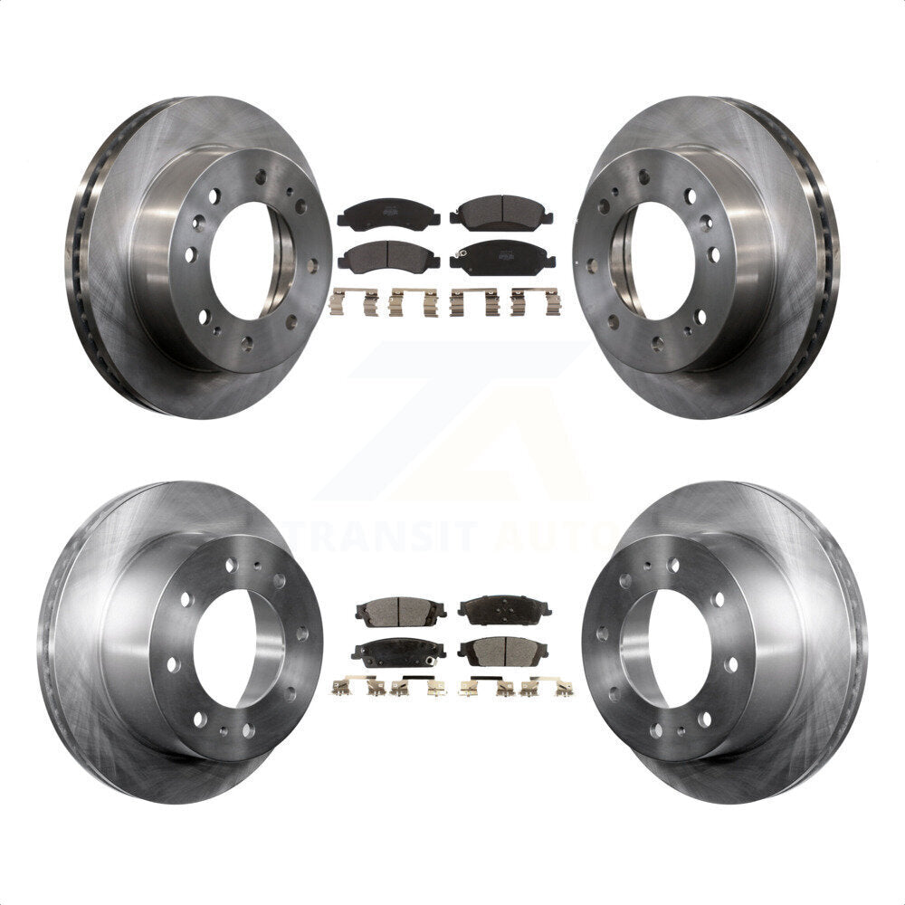 Front Rear Disc Brake Rotors And Semi-Metallic Pads Kit For Chevrolet Suburban K8F-100830 by Transit Auto