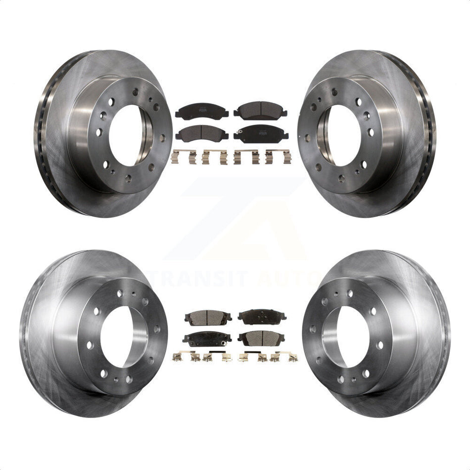 Front Rear Disc Brake Rotors And Semi-Metallic Pads Kit For Chevrolet Suburban K8F-100830 by Transit Auto