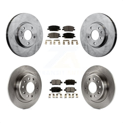 Front Rear Disc Brake Rotors And Semi-Metallic Pads Kit For Chevrolet Equinox Malibu GMC Terrain Buick LaCrosse K8F-100832
