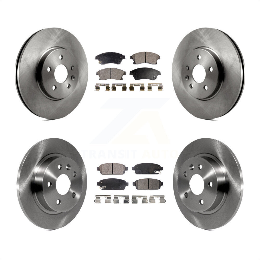 Front Rear Disc Brake Rotors And Semi-Metallic Pads Kit For Chevrolet Buick Encore Trax Sonic K8F-100833 by Transit Auto