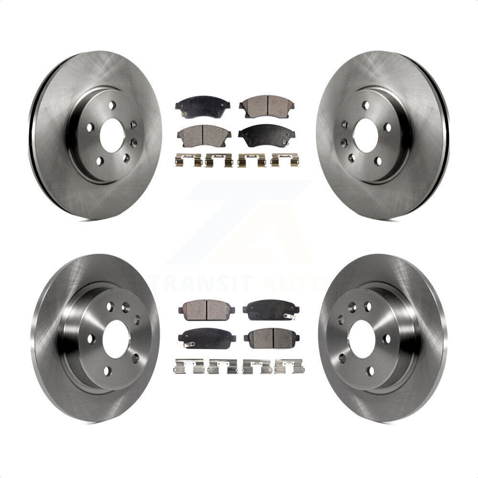 Front Rear Disc Brake Rotors And Semi-Metallic Pads Kit For Chevrolet Buick Encore Trax Sonic K8F-100833 by Transit Auto