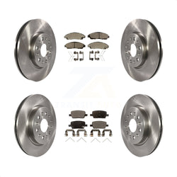 Front Rear Disc Brake Rotors And Semi-Metallic Pads Kit For Chevrolet Traverse GMC Acadia Buick Enclave Blazer K8F-100836