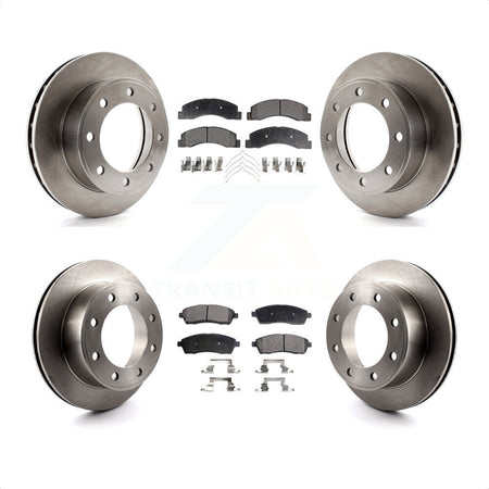 Front Rear Disc Brake Rotors And Semi-Metallic Pads Kit For Ford F-250 Super Duty Excursion 4WD K8F-100849 by Transit Auto