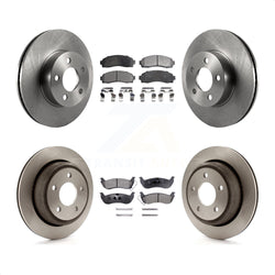 Front Rear Disc Brake Rotors And Semi-Metallic Pads Kit For Ford Ranger Mazda B4000 K8F-100857