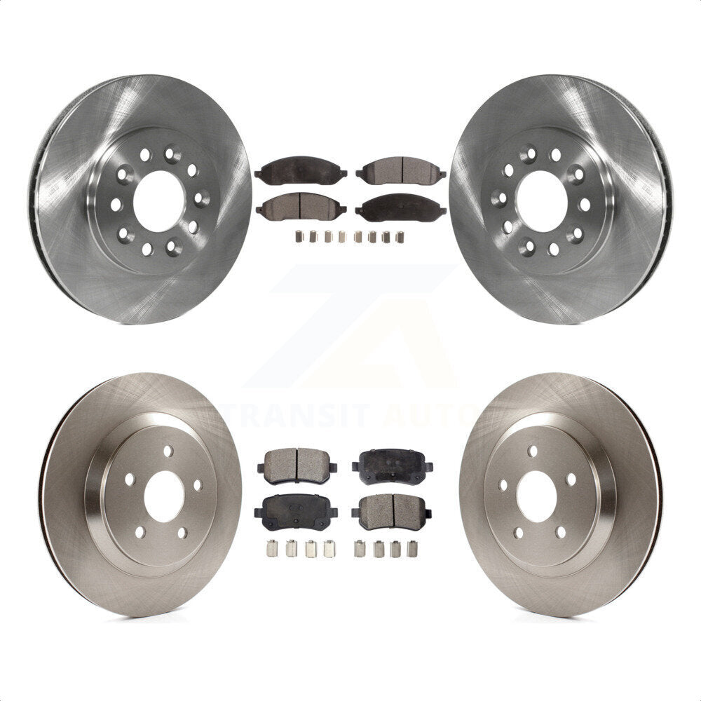 Front Rear Disc Brake Rotors And Semi-Metallic Pads Kit For 2004-2007 Ford Freestar Mercury Monterey K8F-100865 by Transit Auto