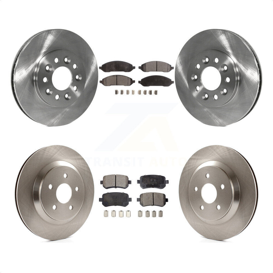 Front Rear Disc Brake Rotors And Semi-Metallic Pads Kit For 2004-2007 Ford Freestar Mercury Monterey K8F-100865 by Transit Auto