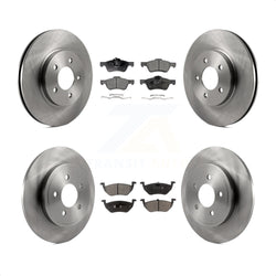Front Rear Disc Brake Rotors And Semi-Metallic Pads Kit For Ford Escape Mercury Mariner Mazda Tribute K8F-100866