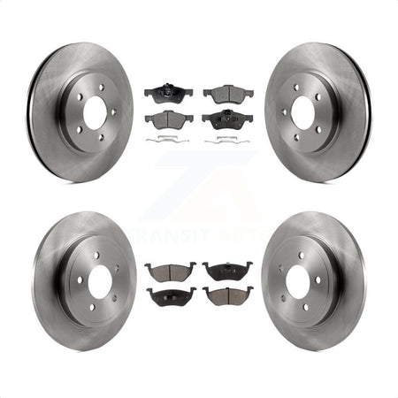 Front Rear Disc Brake Rotors And Semi-Metallic Pads Kit For Ford Escape Mercury Mariner Mazda Tribute K8F-100866 by Transit Auto