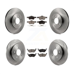 Front Rear Disc Brake Rotors And Semi-Metallic Pads Kit For Ford Escape Mercury Mariner K8F-100867