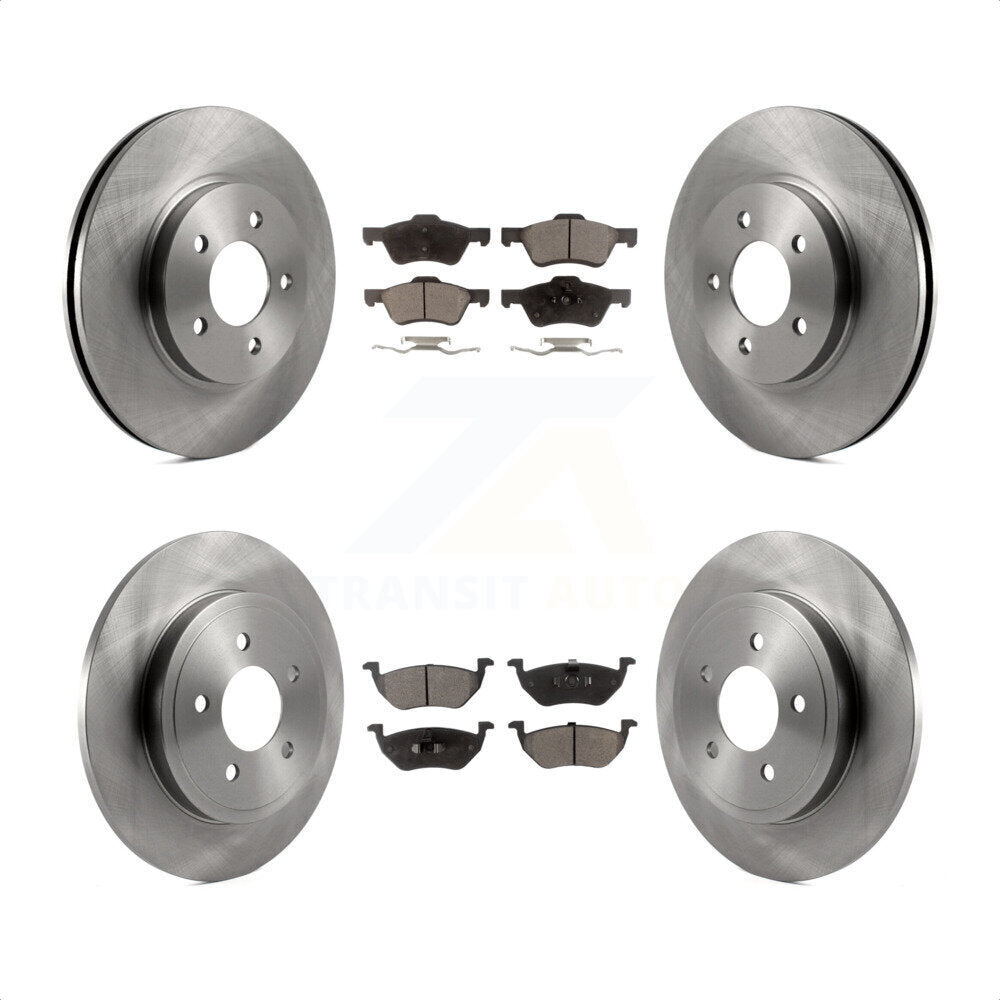 Front Rear Disc Brake Rotors And Semi-Metallic Pads Kit For Ford Escape Mercury Mariner K8F-100867 by Transit Auto