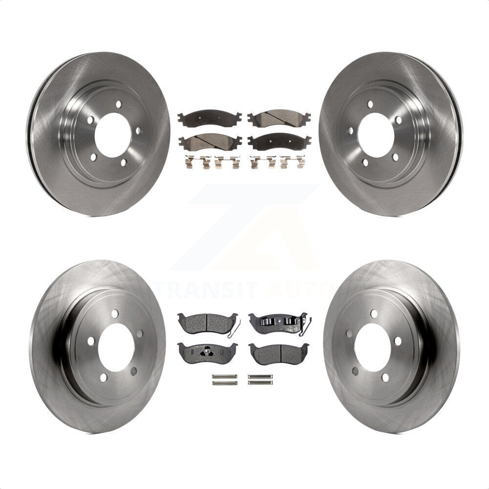 Front Rear Disc Brake Rotors And Semi-Metallic Pads Kit For Ford Explorer Sport Trac Mercury Mountaineer K8F-100885 by Transit Auto