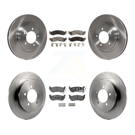 Front Rear Disc Brake Rotors And Semi-Metallic Pads Kit For Ford Explorer Sport Trac Mercury Mountaineer K8F-100885 by Transit Auto