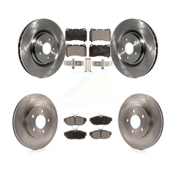 Front Rear Disc Brake Rotors And Semi-Metallic Pads Kit For Ford Mustang K8F-100887