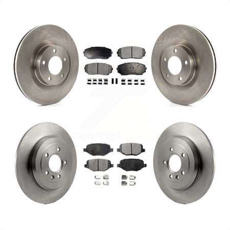 Front Rear Disc Brake Rotors And Semi-Metallic Pads Kit For Ford Edge Lincoln MKX K8F-100893 by Transit Auto