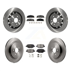 Front Rear Disc Brake Rotors And Semi-Metallic Pads Kit For Ford Explorer Police Interceptor Utility Lincoln MKS Flex Taurus MKT K8F-100910