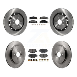 Front Rear Disc Brake Rotors And Semi-Metallic Pads Kit For Ford Explorer Taurus Flex Police Interceptor Sedan Lincoln MKS Special Service K8F-100911