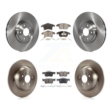 Front Rear Disc Brake Rotors And Semi-Metallic Pads Kit For Ford Fusion Lincoln MKZ K8F-100913 by Transit Auto