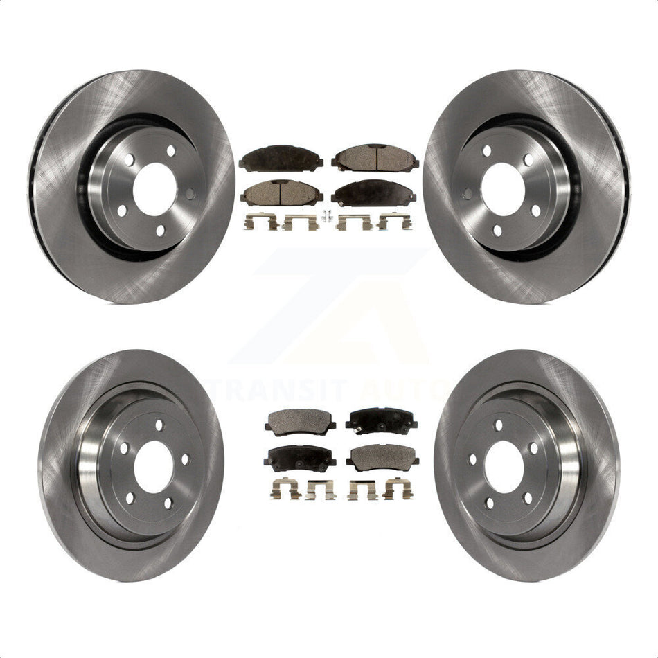 Front Rear Disc Brake Rotors And Semi-Metallic Pads Kit For Ford Mustang K8F-100918 by Transit Auto