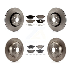 Front Rear Disc Brake Rotors And Semi-Metallic Pads Kit For Lincoln MKC K8F-100920