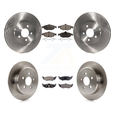 Front Rear Disc Brake Rotors And Semi-Metallic Pads Kit For Chrysler Sebring Dodge Stratus K8F-100926 by Transit Auto