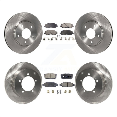 Front Rear Disc Brake Rotors And Semi-Metallic Pads Kit For Mitsubishi Lancer K8F-100933 by Transit Auto