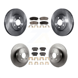 Front Rear Disc Brake Rotors And Semi-Metallic Pads Kit For Dodge Charger Chrysler 300 Challenger Magnum K8F-100954