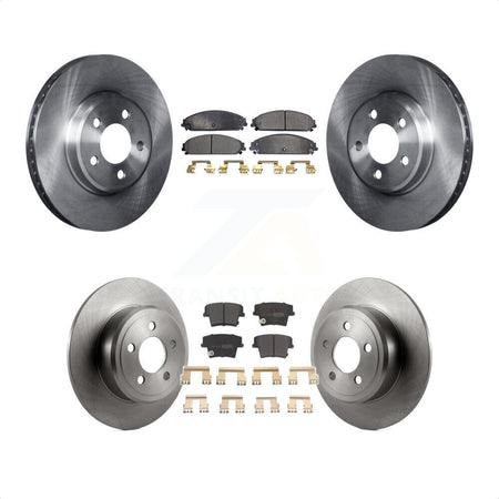 Front Rear Disc Brake Rotors And Semi-Metallic Pads Kit For 2019-2021 Chrysler 300 RWD with 5.7L K8F-100955 by Transit Auto