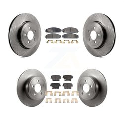 Front Rear Disc Brake Rotors And Semi-Metallic Pads Kit For 2005-2006 Chrysler 300 AWD with 3.5L K8F-100956