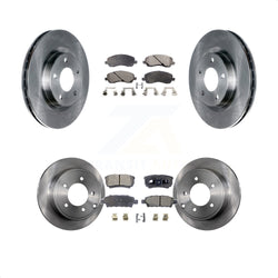 Front Rear Disc Brake Rotors And Semi-Metallic Pads Kit For Jeep Patriot Dodge Compass Caliber Chrysler Avenger Sebring 200 K8F-100966