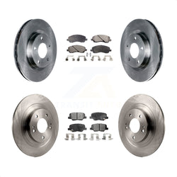 Front Rear Disc Brake Rotors And Semi-Metallic Pads Kit For Mitsubishi Outlander Sport RVR K8F-100970