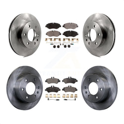 Front Rear Disc Brake Rotors And Semi-Metallic Pads Kit For Sprinter 2500 Mercedes-Benz Freightliner Dodge K8F-100973