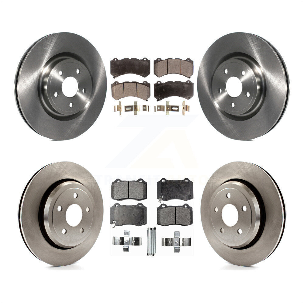 Front Rear Disc Brake Rotors And Semi-Metallic Pads Kit For Jeep Grand Cherokee Dodge Durango K8F-100984 by Transit Auto