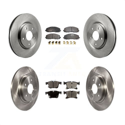 Front Rear Disc Brake Rotors And Semi-Metallic Pads Kit For Chrysler Pacifica Voyager Grand Caravan K8F-100986