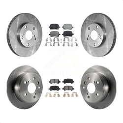 Front Rear Disc Brake Rotors And Semi-Metallic Pads Kit For Toyota Camry Solara K8F-101014